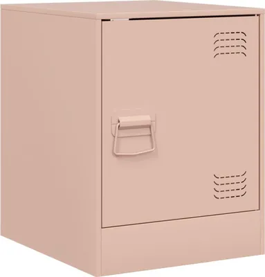 Obrázok produktu pre vidaXL Nočný stolík ružový 34,5x39x44 cm oceľ