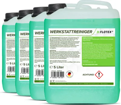 Produktbild von Flotex Werkstattreiniger Konzentrat, 4 x 5L Universalreiniger für Werkstatt