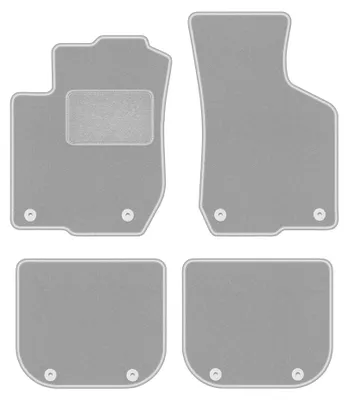 Immagine prodotto di Tappetini in moquette per Audi A3 8L 1996-2001 (hatchback) – set 4 pezzi, grigi, su misura – Wielganizator OSLO