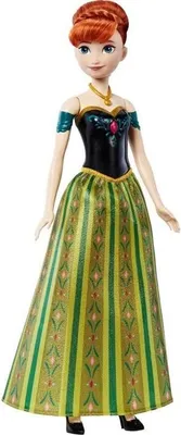 Zdjęcie produktu dla Lalka Anna Śpiewająca Disney Frozen, śpiewa 'Libérée, délivrée', 30 cm, Wielojęzyczna (Francuski, Angielski, Hiszpański, Portugalski), 3-10 lat