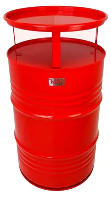 Produktbild von Fassmöbel Stehtisch Bistrotisch Rot Ø 57cm Höhe 108cm - Pflegeleichte Oberfläche