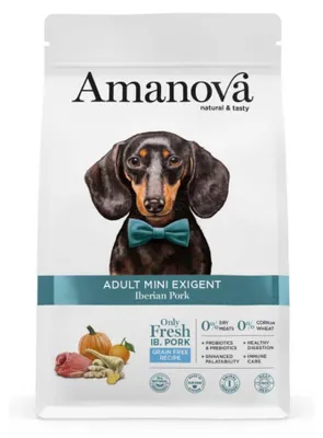 Produktbild von Getreidefreies Trockenfutter – für kleine, anspruchsvolle Hunde – mit iberischem Schweinefleisch