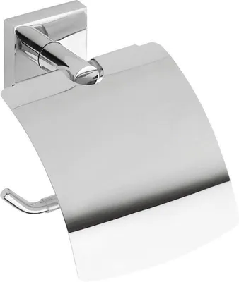 Produktbild von X-SQUARE Toilettenpapierhalter mit Deckel, Chrom