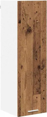 Image de Armoire suspendue vidaXL avec porte, aspect bois ancien, 30 x 31 x 100 cm, aggloméré