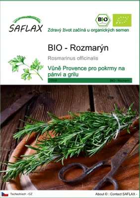 Obrázek produktu pro SAFLAX - BIO - Rozmarýn - Rosmarinus officinalis - 40 Semena