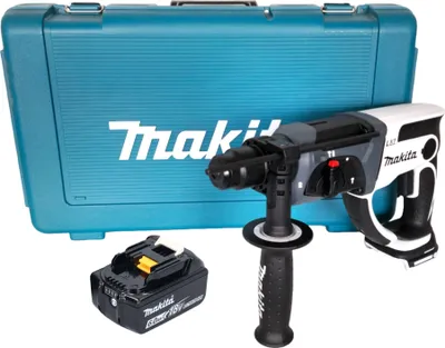 Produktbild von Makita DHR 202 G1W Akku Bohrhammer 18 V 20 mm 2,0 J weiß + 1x Akku 6,0 Ah + Koffer - ohne Ladegerät