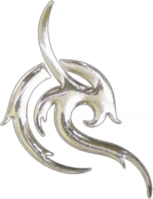 Produktbild von 3D-Chrome-Sticker Tattoo 50 x 35 mm