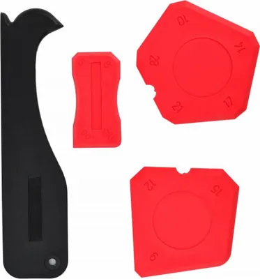 Productafbeelding van AWTOOLS motorspachtelset met schuurpapier, 4-delig.