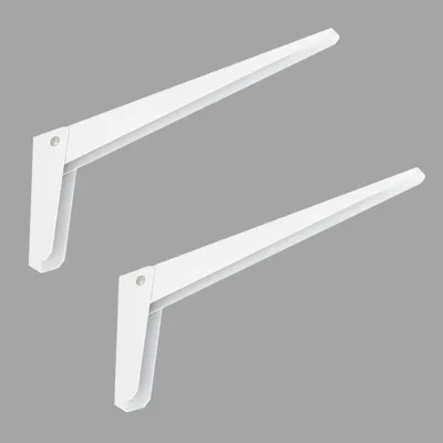 Produktbild von Velano - 2x Klappkonsole, Regalhalter, Regalkonsole, Wandkonsole - WSN WEISS