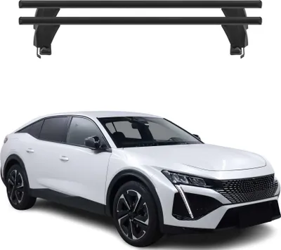 Zdjęcie produktu dla Bagażnik dachowy Menabo do Peugeot 408/408 X 2022-2025 aluminiowy czarny 2szt
