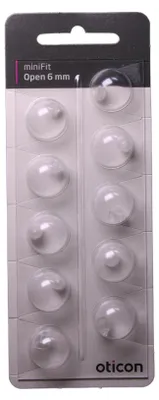 Produktbild von Bernafon/ Oticon MiniFit Open 6 mm Schirmchen