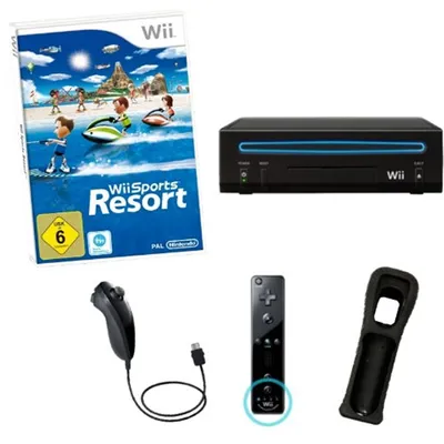Produktbild von Nintendo Wii Sports Resort Pak [inkl. Wii Sports Resort, Remote Plus Controller] schwarz