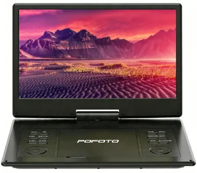 Image de Lecteur DVD portable 15,7 pouces avec écran HD pivotant de 14 pouces, idéal pour la voiture. Autonomie de 6 heures, lecture intelligente des fichiers multimédias. Toutes zones.
