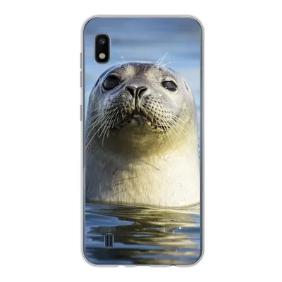 Produktbild von MuchoWow® Handyhülle Schutzhülle Hülle für Samsung Galaxy A10 Siegel - Porträt - Wasser Silikon Softcase Handy Hülle - Schutzhülle