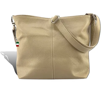 Zdjęcie produktu dla Torba Florence z taupe-beżowej skóry D2OTF829N