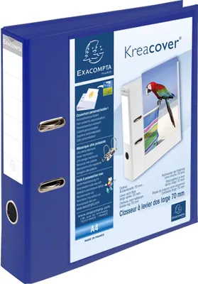 Produktbild von Exacompta 10x Ordner, Rückenbreite 70mm, 1 Außenhülle, A4 Blau 53789BE