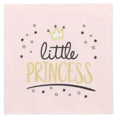 Produktbild von 20 Servietten Little Princess - Party für Prinzessin 33x33cm