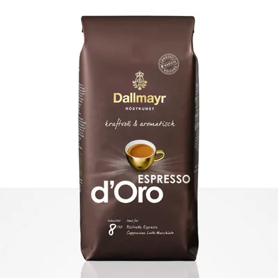 Produktbild von Dallmayr Espresso d'Oro 8 x 1kg Kaffeebohnen