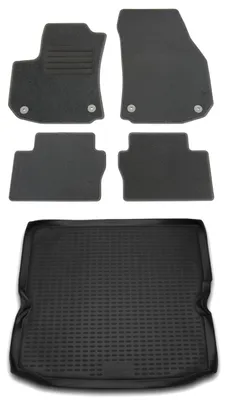 Produktbild von Gummi-Kofferraumwanne + Fußmatten Set für Opel Zafira B, Bj. 7/2005-12/2011