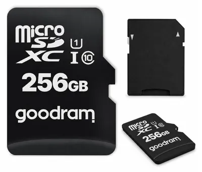 Zdjęcie produktu dla GoodRam karta pamięci 256GB microSDXC kl. 10 UHS-I 100 / 10 MB/s + adapter