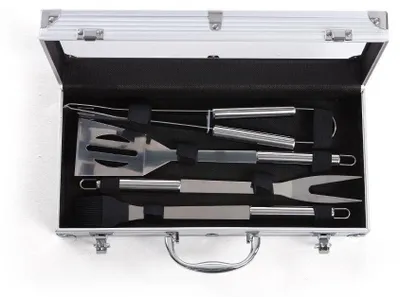 Produktbild von Grillwerkzeug-Set – 4-teilig mit Tragetasche