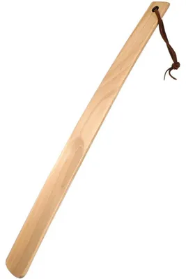 Immagine prodotto di Calzascarpe in legno, lunghezza 38 cm, con passanti per appenderlo