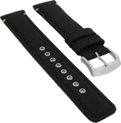 Produktbild von Citizen Eco Drive Uhrenarmband 20mm schwarz Textil mit Naht AW5000-24E