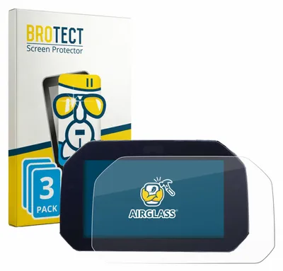 Produktbild von 3x BROTECT Schutzglas für BMW S 1000 XR K69 2024 TFT 6.5" Schutzfolie Panzer Folie Glas Display Schutz klar