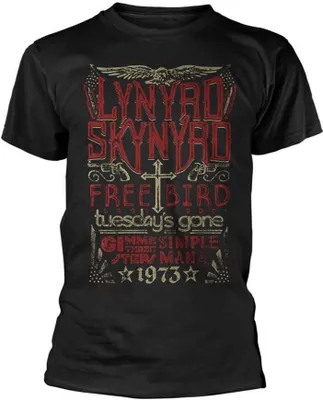 Obrázek produktu pro Lynyrd Skynyrd Free Bird 1973 Hits Black L Tričko