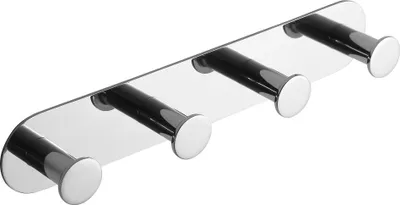 Produktbild von BEASY Hakenleiste Edelstahl Poliert 31x255x45 mm für Bad & Küche >> zum Kleben
