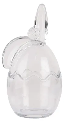 Image de Clayre & Eef Pot en verre Oeuf 9x8x17 cm Verre transparent