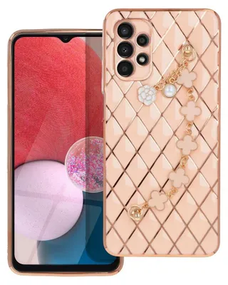 Produktbild von Schutzhülle Handy Hülle Trend Case mit einer Kette Design Cover kompatibel mit iPhone 12 Pro Pink