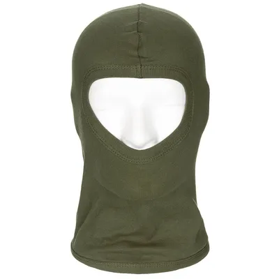 Produktbild von MFH Balaclava, 1-Loch, dünn, 100 % Baumwolle, oliv