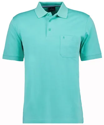 Ragman H-Polo Polo Soft-Knit uni in grün