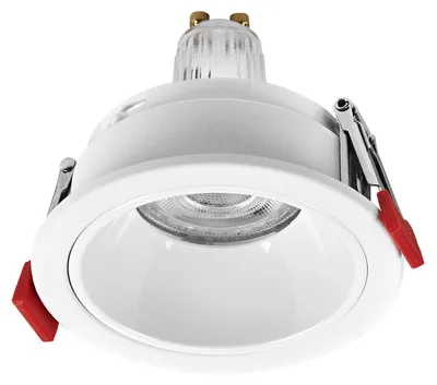 Immagine prodotto di Set di faretti da incasso a LED OSRAM Spot Set GU10 Press 4,5 W, bianco, 400 lm, 2700 K (bianco caldo), CRI ≥ 80, acciaio e plastica, set da 3 pezzi