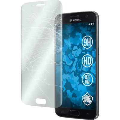 Produktbild von 1er-Pack PhoneNatic Glas-Folie klar full-screen clear kompatibel mit Samsung Galaxy S7 - Panzerglas für Galaxy S7