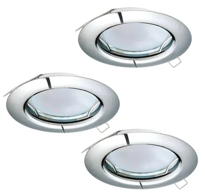 Produktbild von EGLO Peneto, Einbaustrahler, Nicht austauschbare(s) Leuchtmittel, LED, 6 W, 3000 K, Chrom