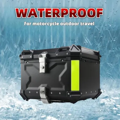 Obrázek produktu pro Kufr na motocykl - Motocyklový kufr - Box na zavazadla - Horní kufr - Hliníkový kufr - Objem 80 litrů