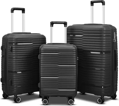 Produktbild von Barut PP Reisekofferset Schwarz MS-19061