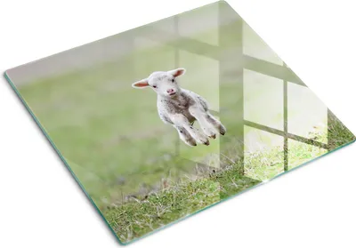 Produktbild von Glas Herdabdeckplatte 60x52 cm Spritzschutz Glasabdeckplatte Schneidebrett 3D-Abstraktion