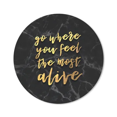 Produktbild von MuchoWow® Mauspad Mousepad Zitate - Leben - Marmor 40x40 cm - Mousepads - Maus Mat - Pad - Mausunterlage - Schreibtisch Accessoires