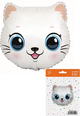 Produktbild von Folienballon Kätzchen, Kopf, 57 cm