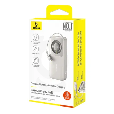 Zdjęcie produktu dla Baseus P10073701843-00, 10000 mAh, Litowo-jonowa (Li-Ion), 30 W, Szary
