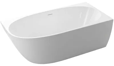 Zdjęcie produktu dla szkło ceramiczneO – Wolnostojąca wanna akrylowa Livia, wersja prawa – biała z połyskiem – 140 x 70 cm
