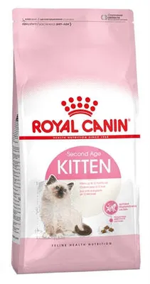 A bag of Royal Canin Kitten food.