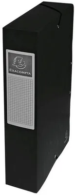 Obrázok produktu pre Doska s gumičkou, kartón, A4, 60 mm, EXACOMPTA, čierna