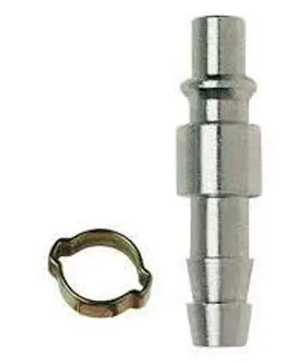 Image de Raccord rapide Stanley avec embout pour tuyau de compresseur Ø 6 x 11 mm + collier de serrage