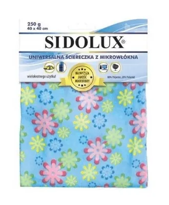 Zdjęcie produktu dla Sidolux Ściereczka Uniwersalna  Z Mikrowłókna  Kwiatki ,Kratki 40*40