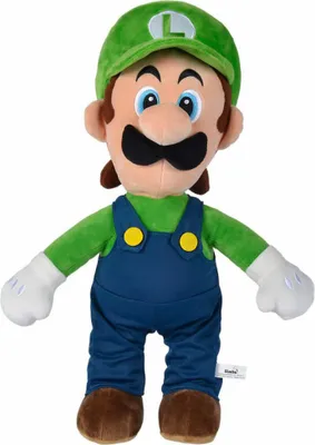 Produktbild von Super Mario Bros Luigi Plüschfigur 50cm