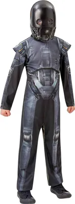 Produktbild von Star Wars K-2S0 Basic Kostüm für Kinder Kindergröße: 128